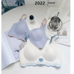 WMTSCP New ice sexy small chest comfortable underwear No steel ring sexy fit water bra women’s underwear